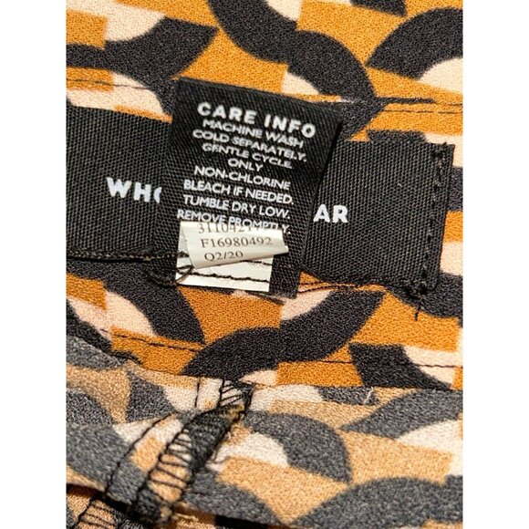 Who What Wear Womens Geo Print Wide Leg Pants Size 2 Lagenlook Boho - Picture 9 of 9